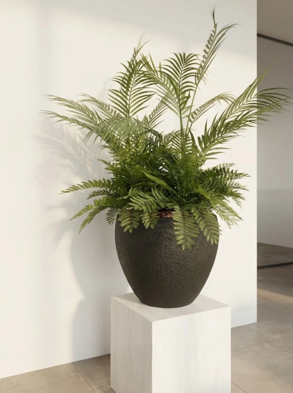 Artificial Tropical Mix in Easington Pot - 89cm