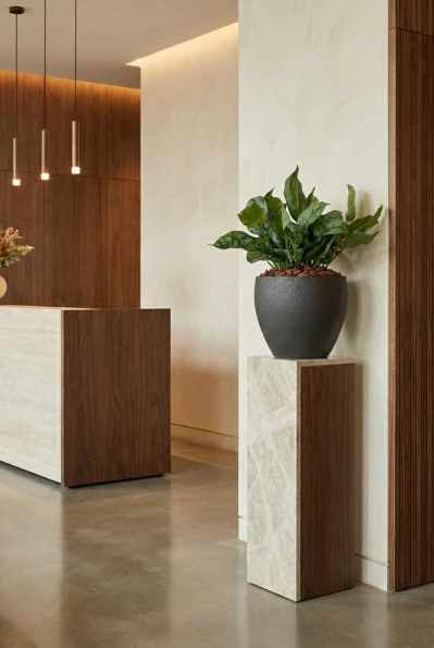 Artificial Scindapsus in Black Easington Pot - 36cm