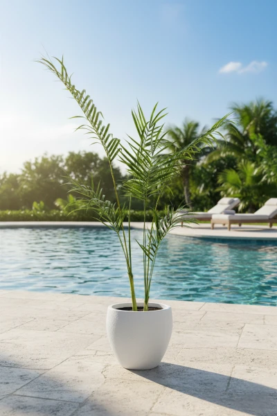 Outdoor Artificial Areca Palm in Easington Pot - 190cm