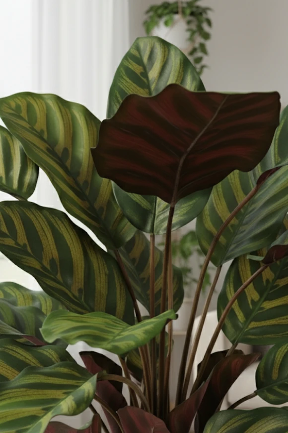 Artificial Calathea Roseopicta in Easington Pot - 70cm