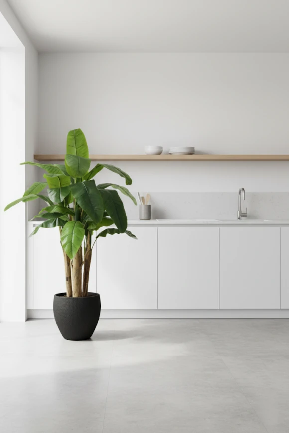 Image of Artificial Banana Tree in Pot - 140cm