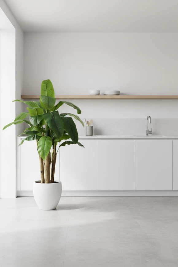 Image of Artificial Banana Tree in Pot - 140cm