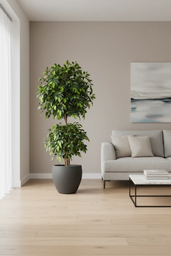 Image of Artificial Ficus Liana in Pot - 185cm