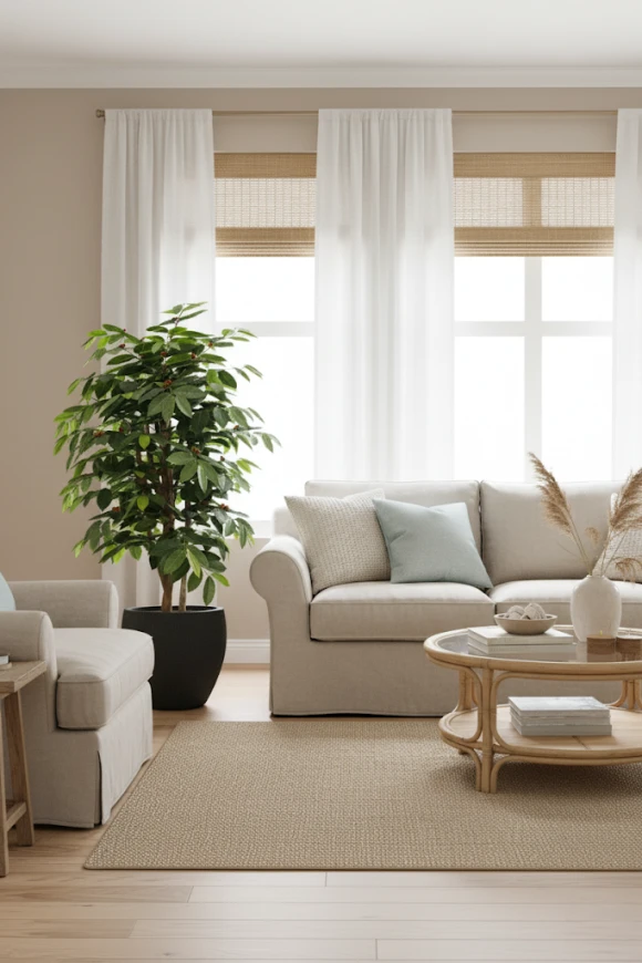 Image of Artificial Coffee Tree in Pot - 150cm