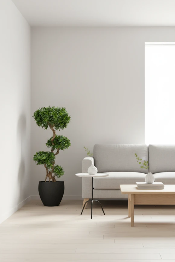 Image of Artificial Podocarpus Cloud in Pot - 150cm