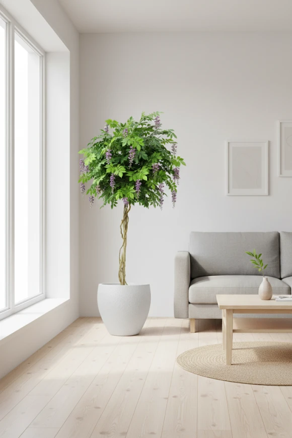 Artificial Wisteria Tree in Pot - 210cm