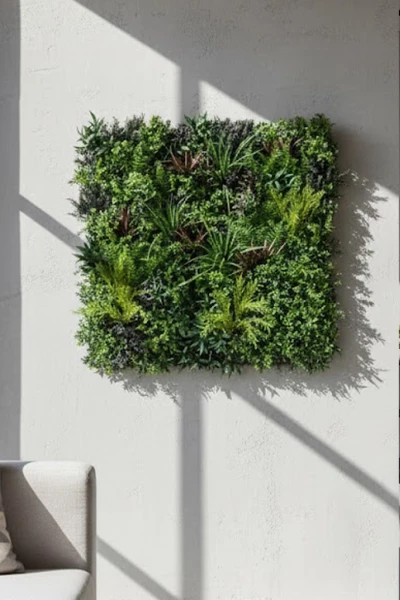 Light Mix Green Wall Panel - 100cm x 100cm