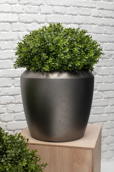 Earle Dumpy Pot, Slate - Medium