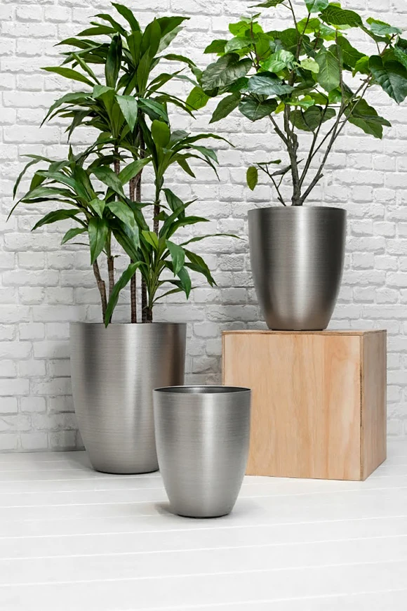 Image of Buxley Pot, Silver - Small