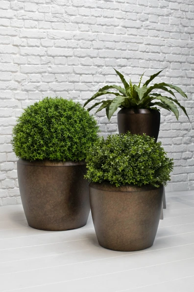 Earle Dumpy Pot, Mocha - Large