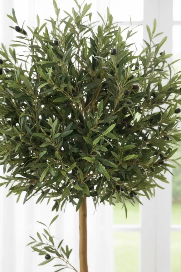Artificial Olive Ball Tree in Earle Dumpy Pot - 150cm