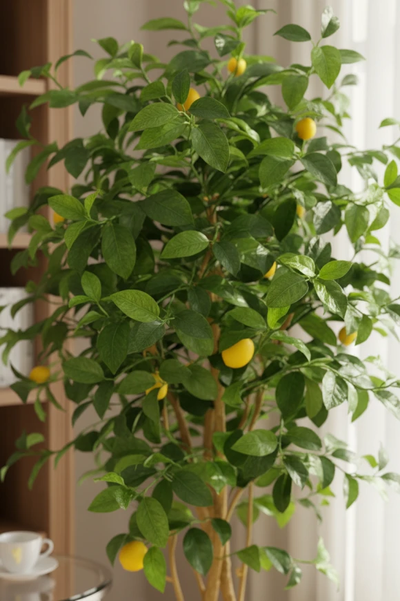 Artificial Lemon Tree in Earle Dumpy Pot - 150cm