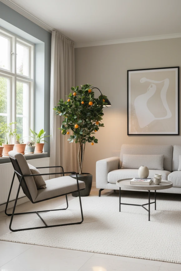 Artificial Orange Tree in Earle Dumpy Pot - 150cm