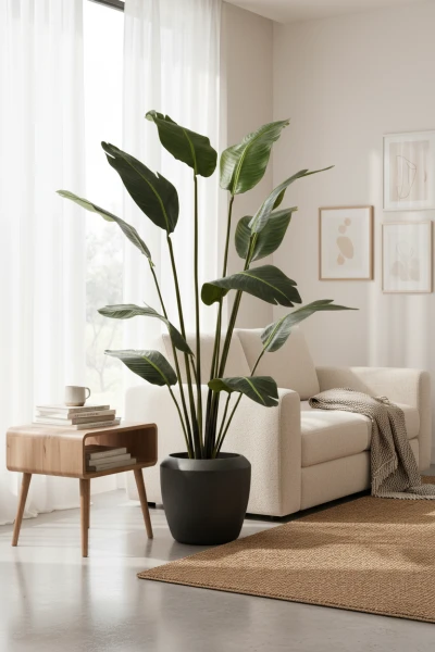 Artificial Bird of Paradise in Earle Dumpy Pot - 180cm