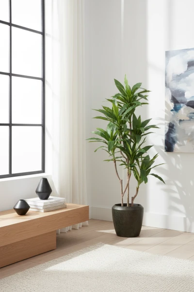 Artificial Cordyline in Earle Dumpy Pot - 150cm