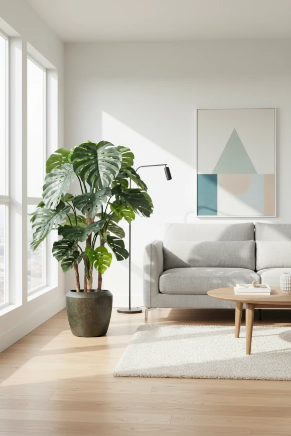 Artificial Monstera in Earle Dumpy Pot - 165cm
