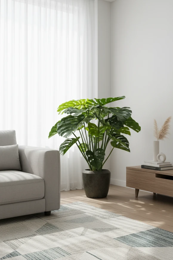 Artificial Monstera in Earle Dumpy Pot - 120cm