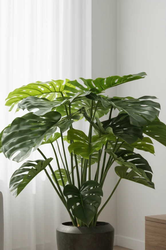 Artificial Monstera in Earle Dumpy Pot - 120cm