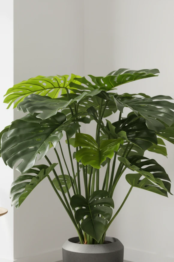 Artificial Monstera in Earle Dumpy Pot - 120cm