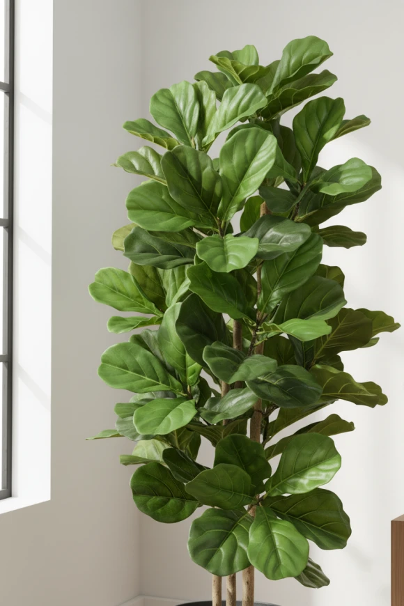 Artificial Fiddle Tree in Earle Dumpy Pot - 150cm