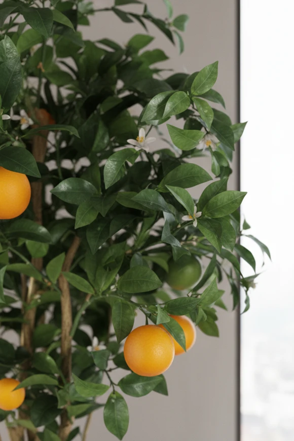 Artificial Orange Tree in Earle Dumpy Pot - 150cm
