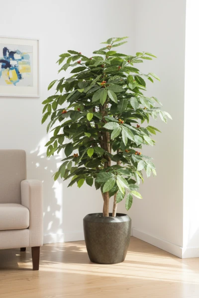 Artificial Coffee Tree in Earle Dumpy Pot - 150cm