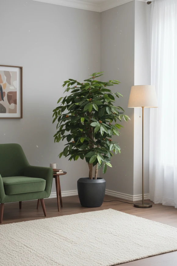Artificial Coffee Tree in Earle Dumpy Pot - 150cm