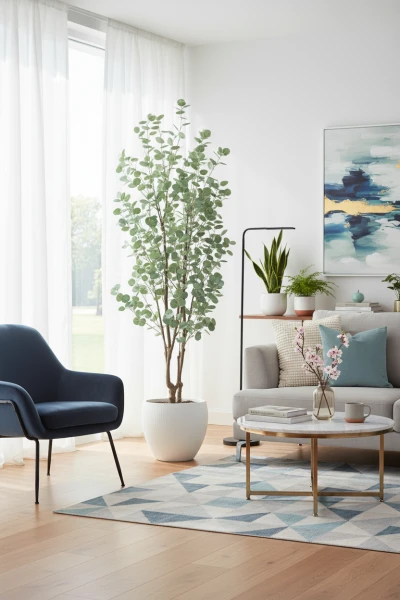 Artificial Eucalyptus Tree in Easington Pot - 240cm