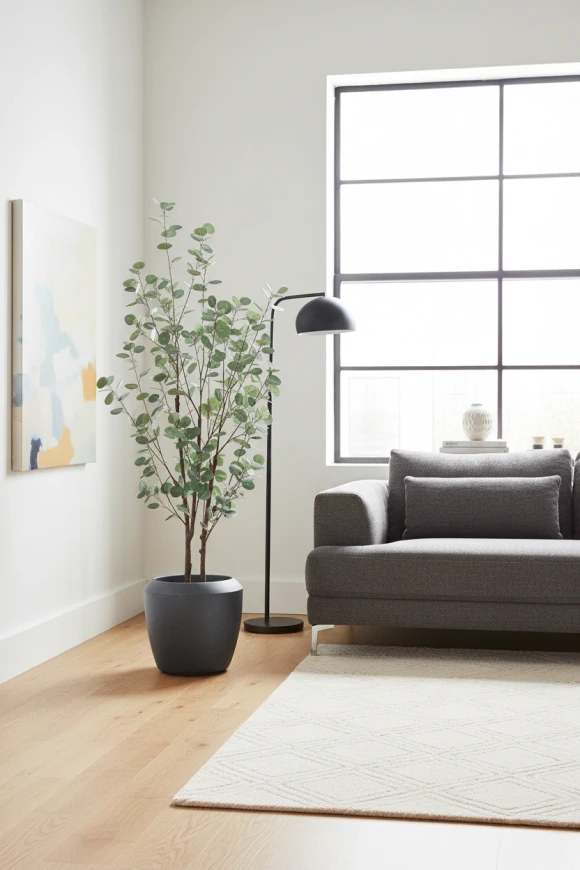 Artificial Eucalyptus Tree in Earle Dumpy Pot - 180cm