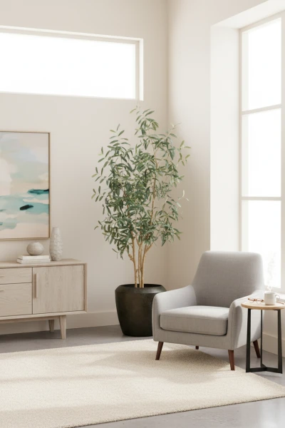 Artificial Olive Tree in Earle Dumpy Pot - 210cm