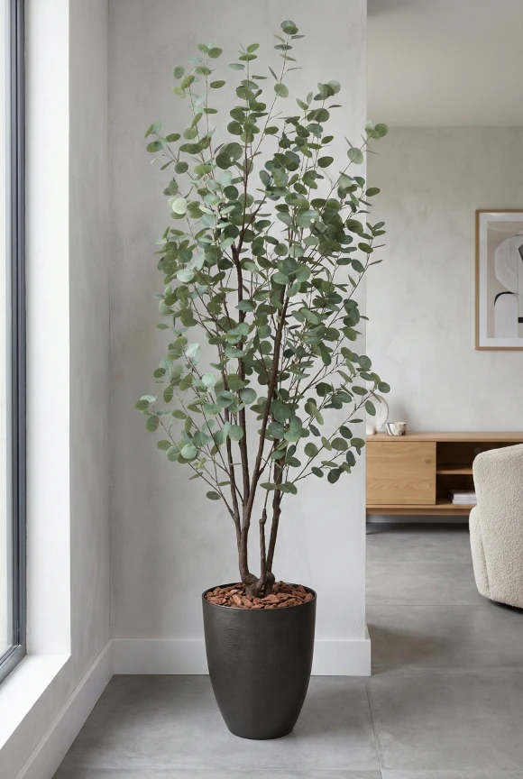 Eucalyptus Tree in Charcoal Buxley Pot - 240cm