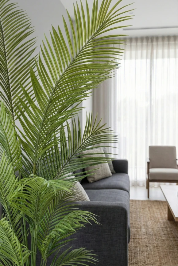 Areca Palm in Silver Buxley Pot - 170cm