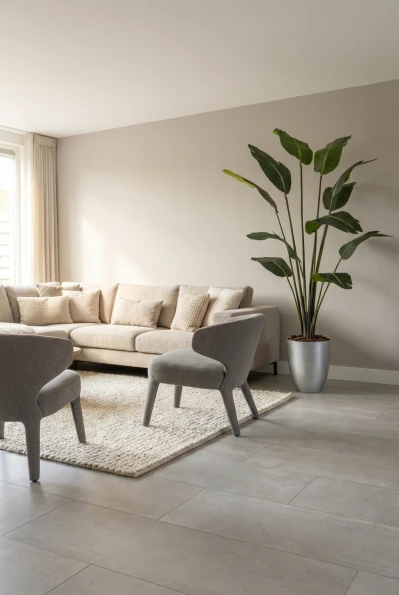 Artificial Bird of Paradise in Silver Buxley Pot - 180cm