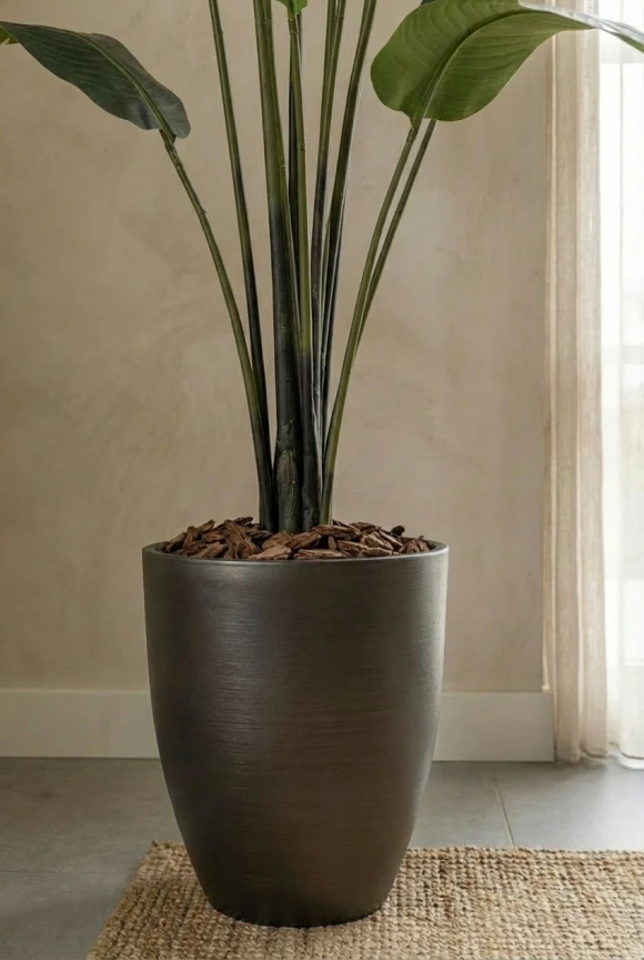 Artificial Bird of Paradise in Charcoal Buxley Pot - 180cm