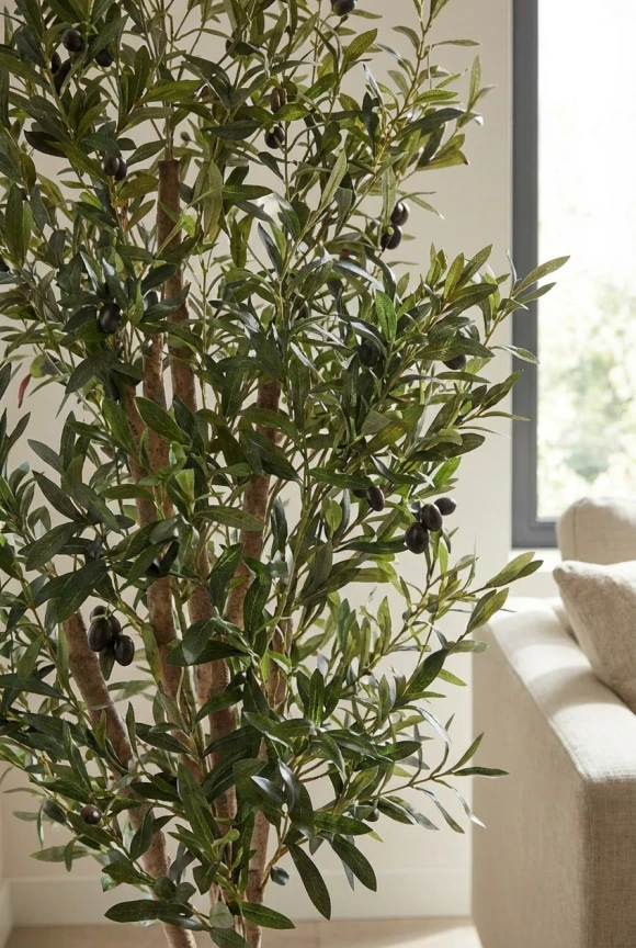 Artificial Olive Tree in Charcoal Buxley Pot - 150cm