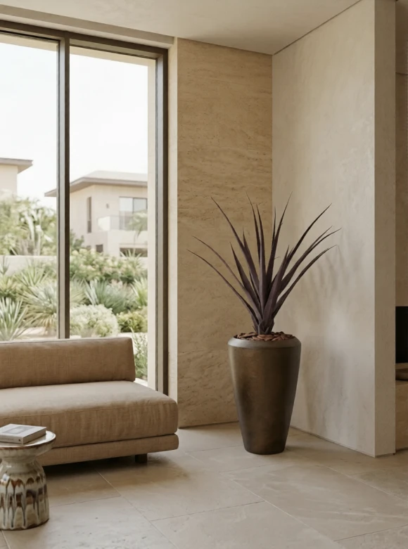 Artificial Screw Pine in Mocha Tall Earle Pot - 130cm