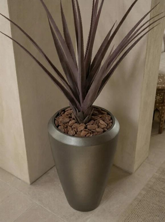 Artificial Screw Pine in Slate Tall Earle Pot - 130cm