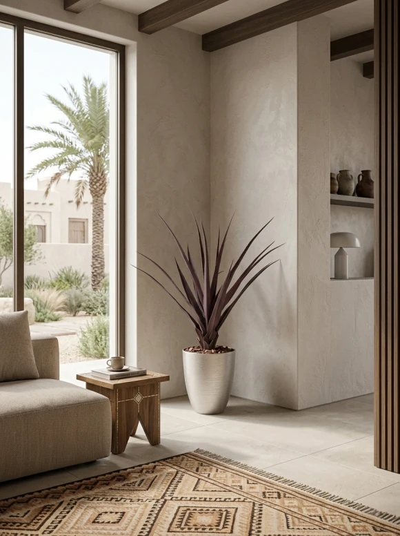 Artificial Screw Pine in Silver Buxley Pot - 110cm