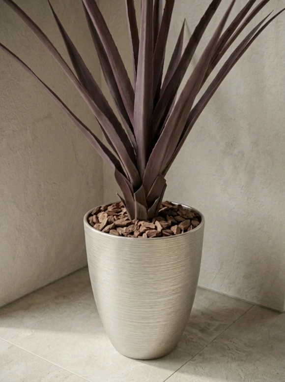 Artificial Screw Pine in Silver Buxley Pot - 110cm