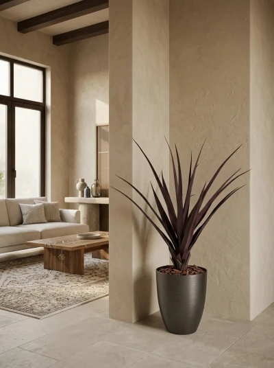 Artificial Screw Pine in Charcoal Buxley Pot - 110cm