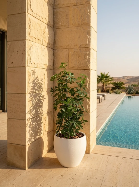 Outdoor Artificial Pittosporum in White Easington Pot - 120cm