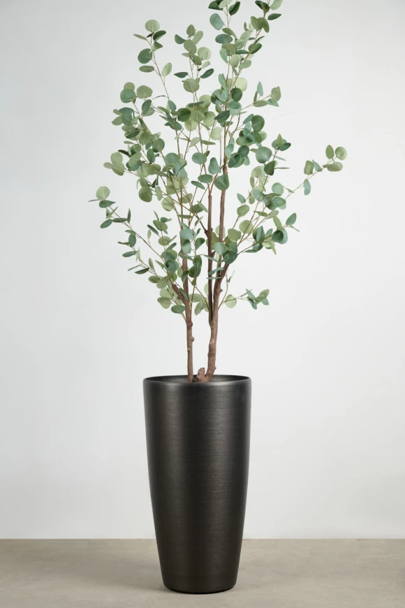 Tall Buxley Pot, Charcoal - Large