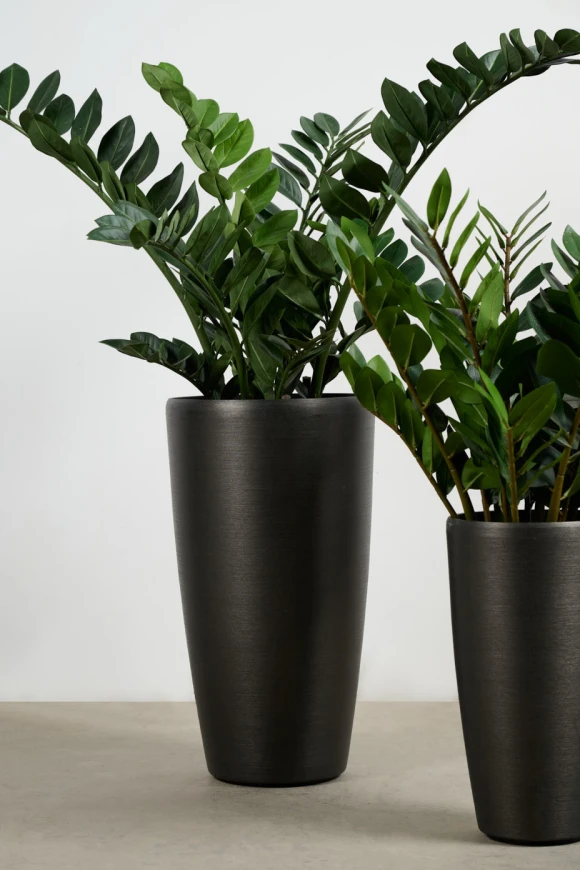 Tall Buxley Pot, Charcoal - Small