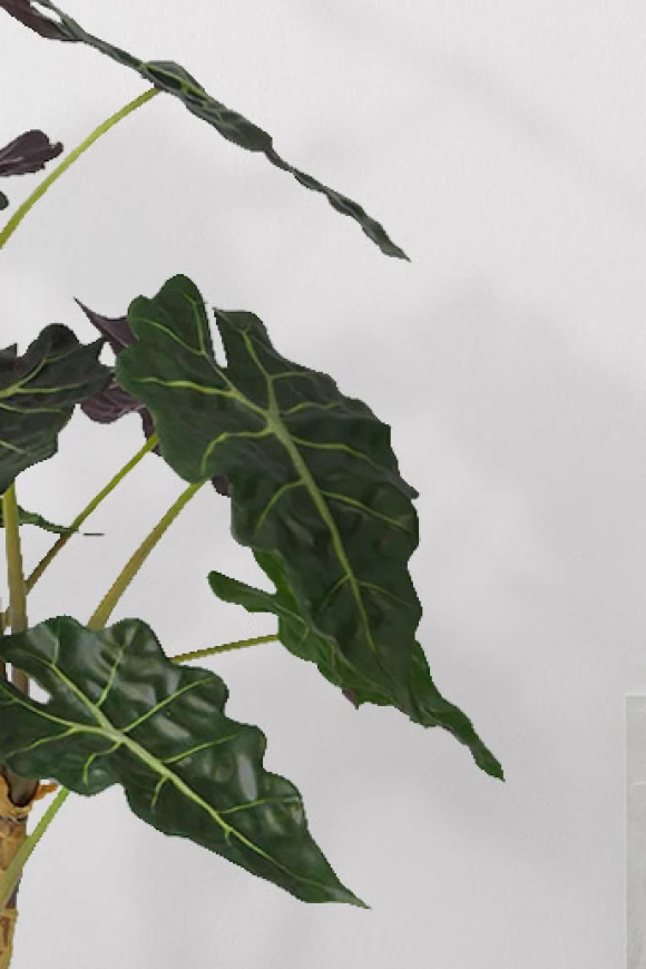 Artificial Alocasia in Easington Pot - 80cm