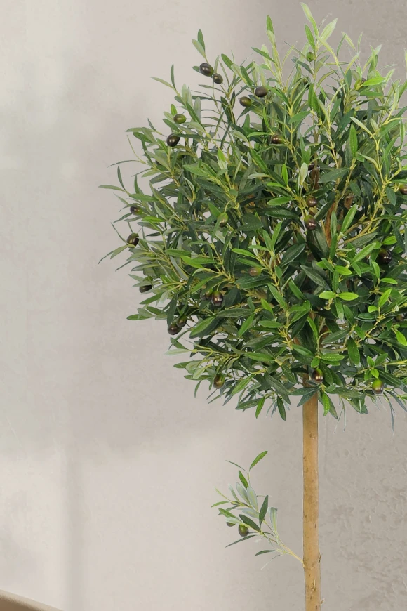 Artificial Olive Ball in Pot - 150cm