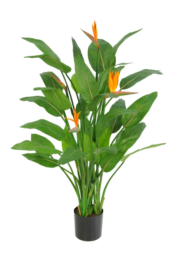 Image of Artificial Flowering Bird of Paradise - 120cm