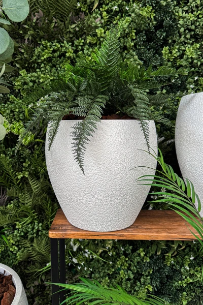 Image of White Easington Pot - Large