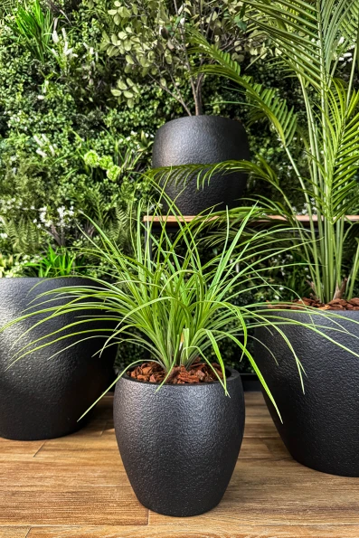 Image of Black Easington Plant Pot - Small