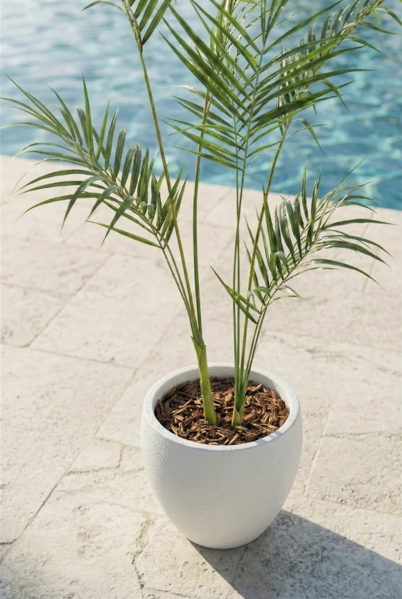 Outdoor Artificial Areca Palm in Easington Pot - 190cm