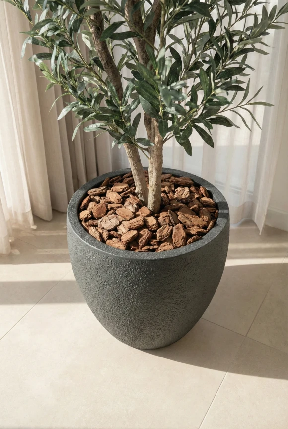 Artificial Olive Tree in Black Easington Pot - 150cm